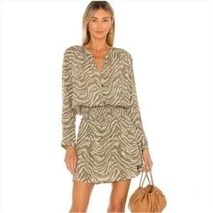 Rails Jasmine Mini Dress In Safari Wild Cat Print Size S